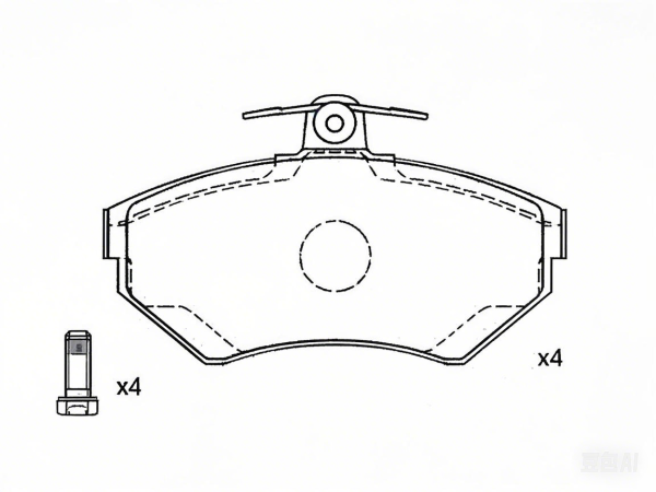 Brake Pads Set FMSI D704 for VOLKSWAGEN - Image 2