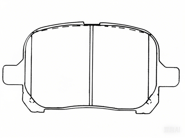 Brake Pad Set FMSI D707 For LEXUS And TOYOTA - Image 2